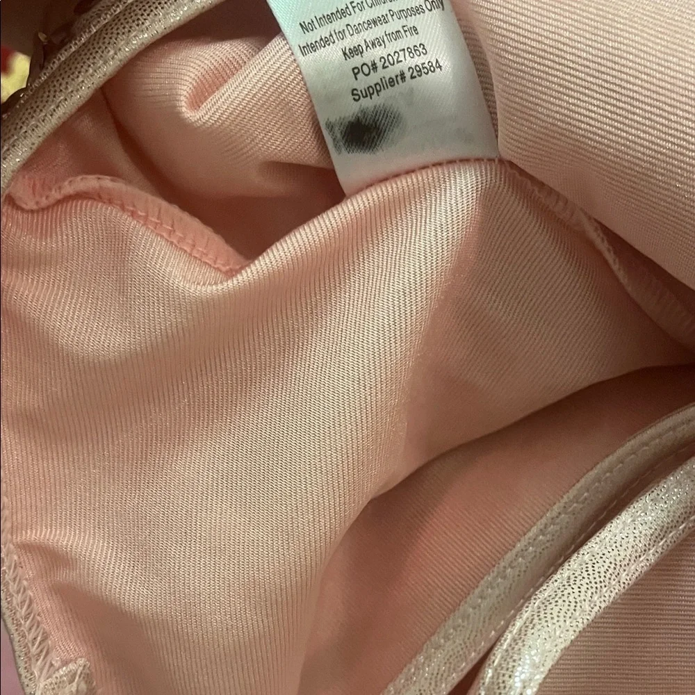 Weissman Pink Sequin Dance Costume with feathers size Adult Small - Picture 9 of 11